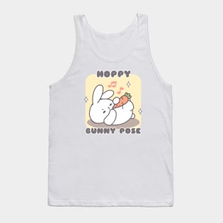 Hoppy Bunny Pose for Playful Yoga Bliss Tank Top